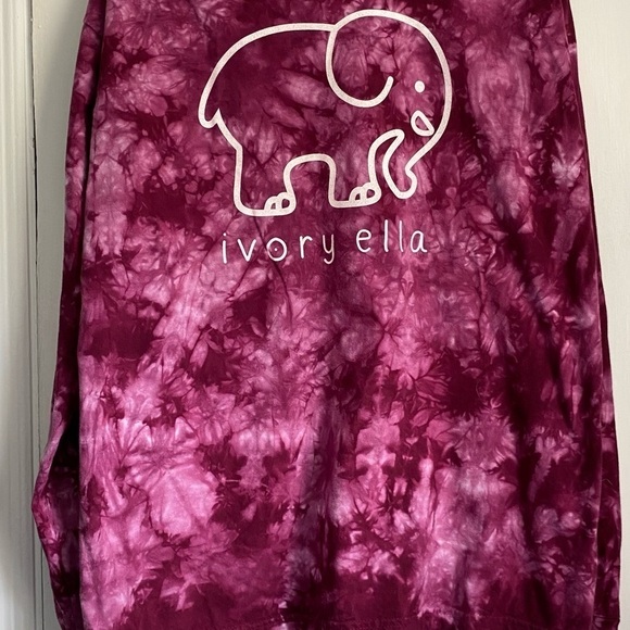 Ivory Ella Crewneck Pullover Tie Dye Long Sleeves Tee, Size: Large - Picture 3 of 5